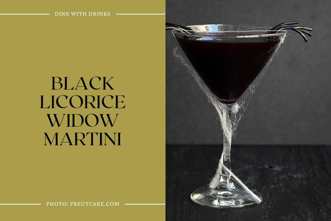 Black Licorice Widow Martini