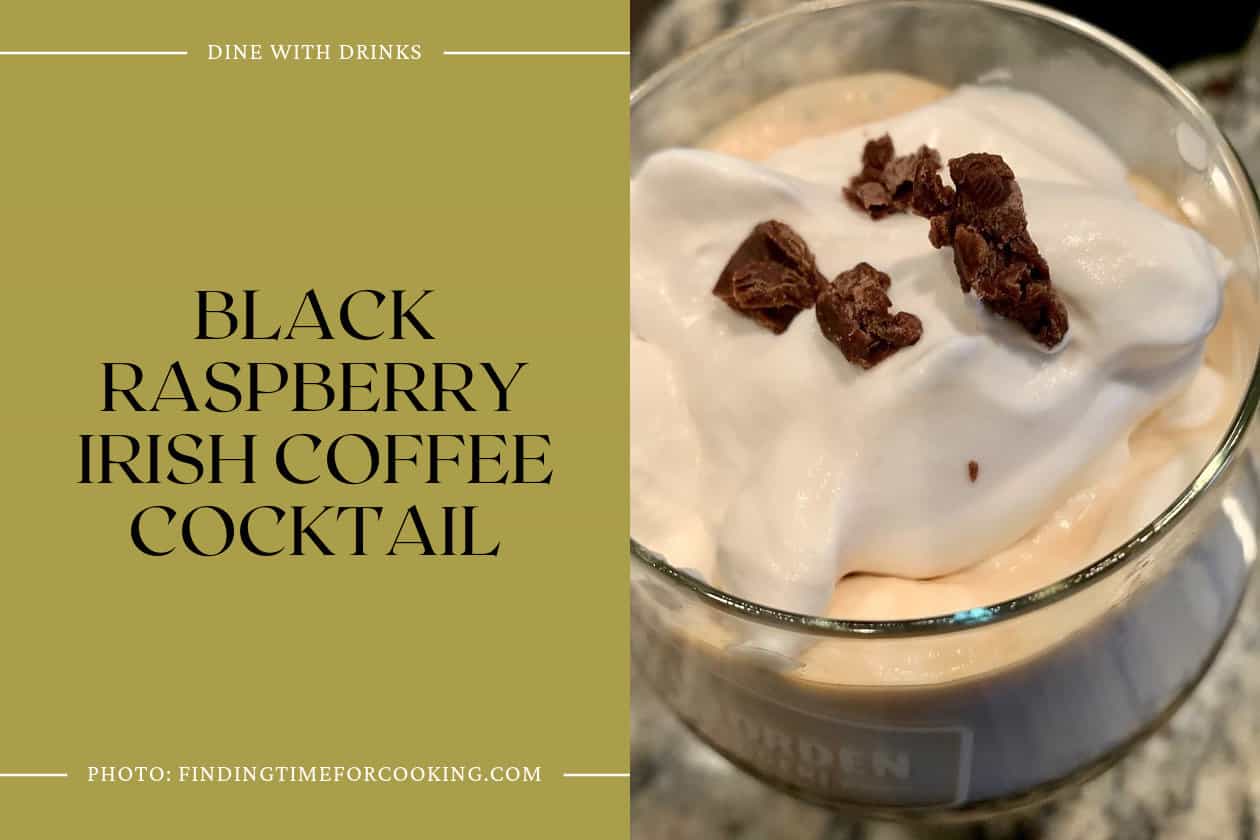Black Raspberry Irish Coffee Cocktail