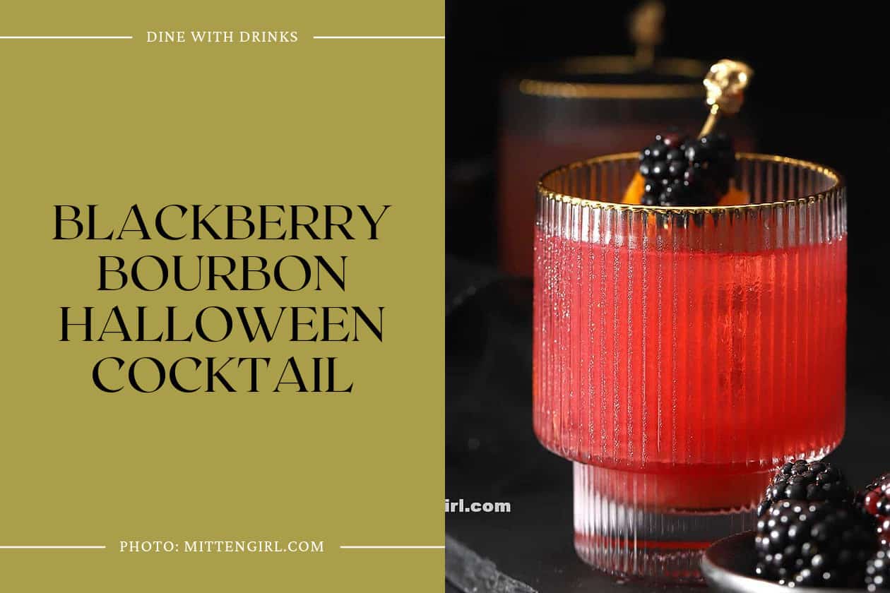 Blackberry Bourbon Halloween Cocktail