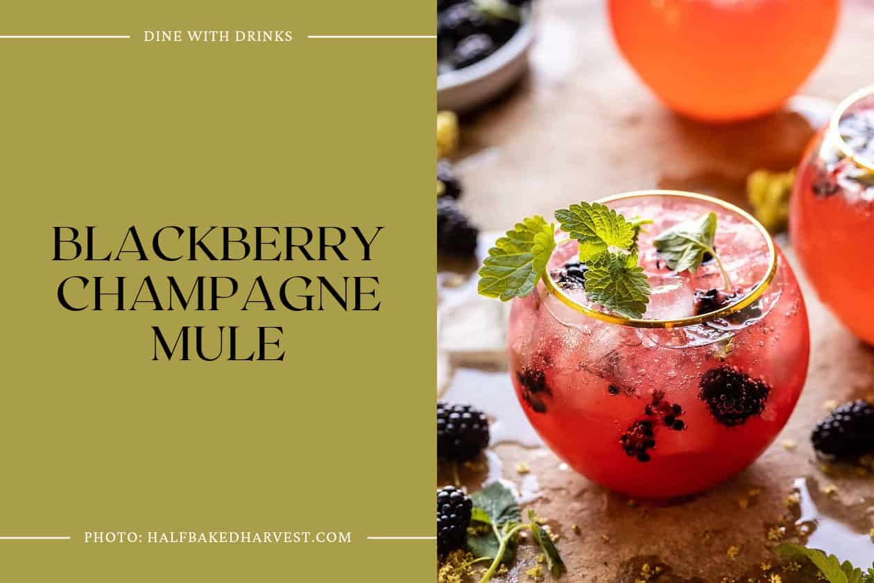 Blackberry Champagne Mule
