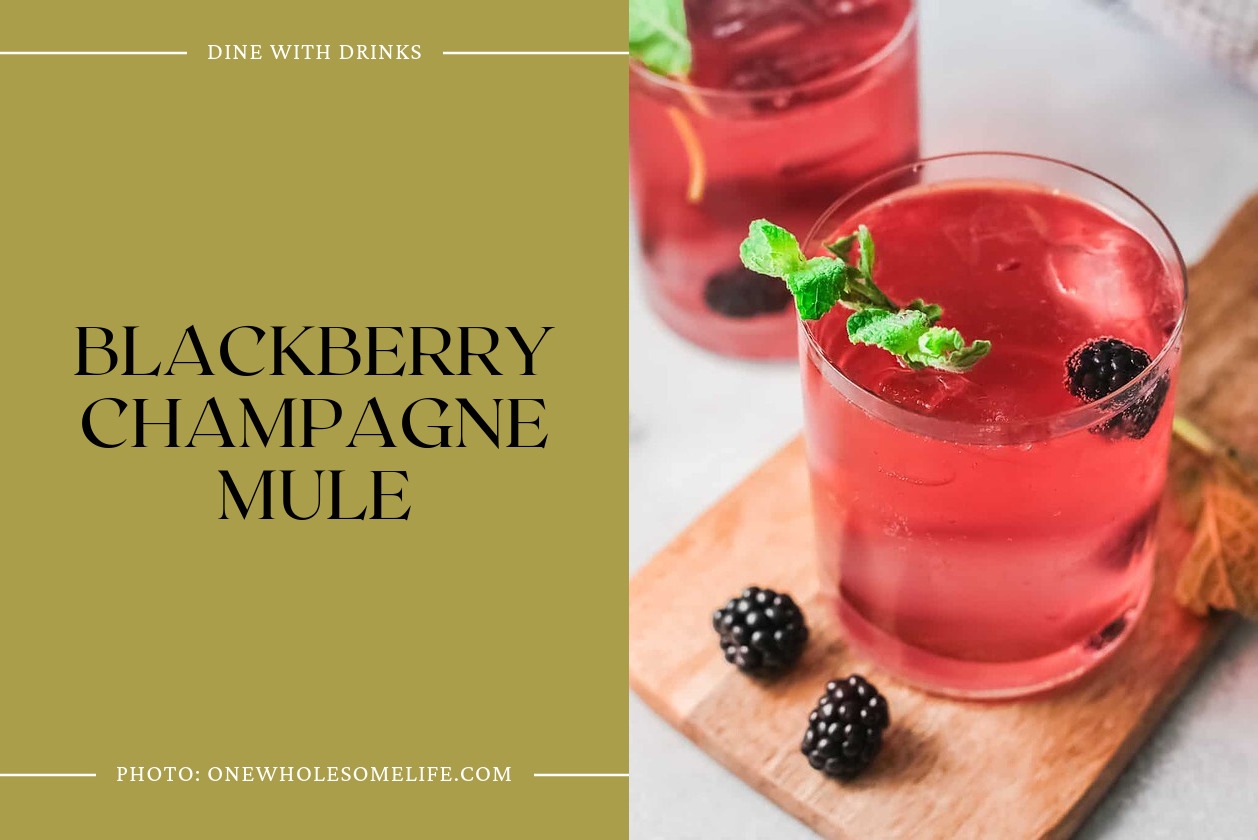 Blackberry Champagne Mule