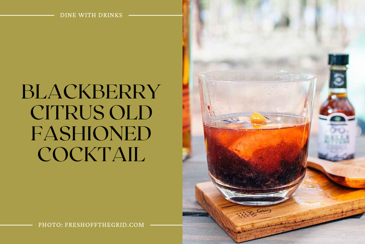 Blackberry Citrus Old Fashioned Cocktail