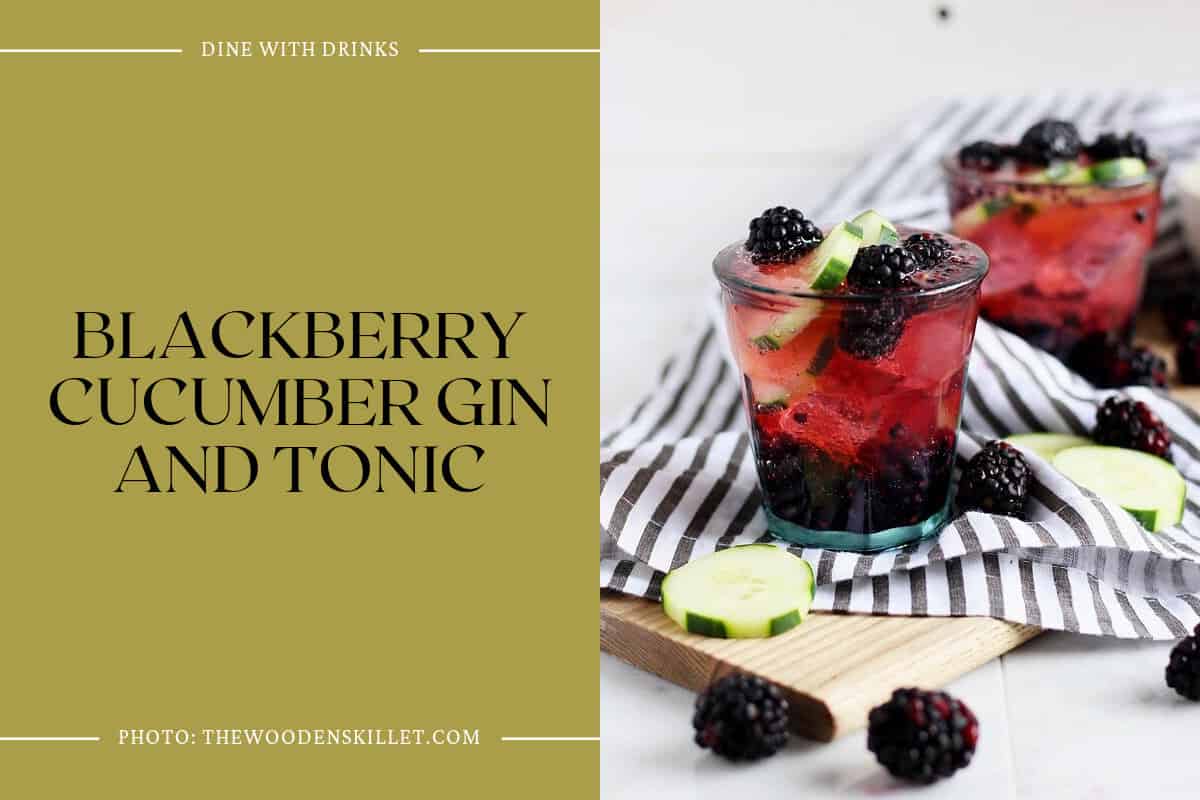 Blackberry Cucumber Gin And Tonic