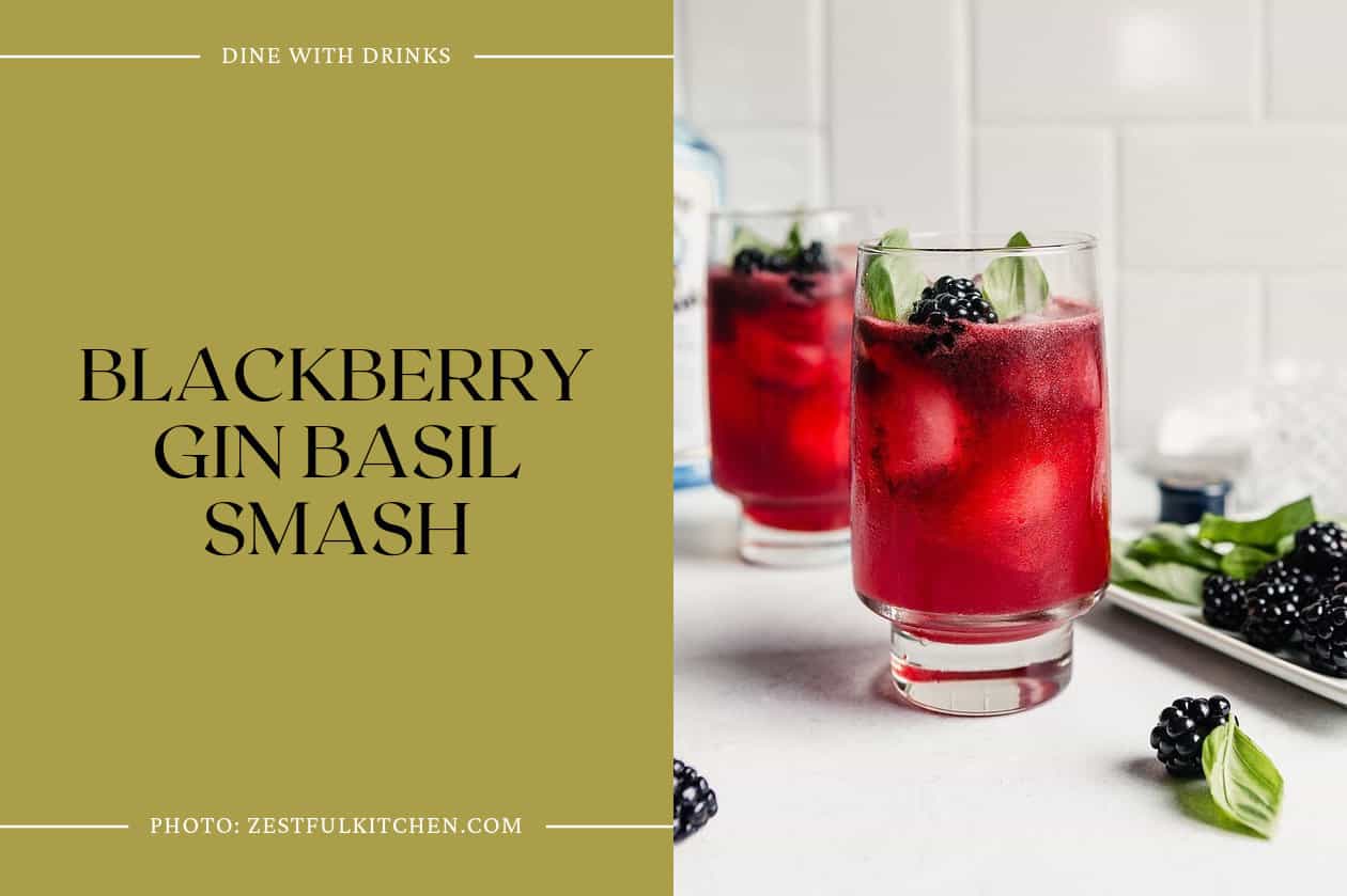Blackberry Gin Basil Smash