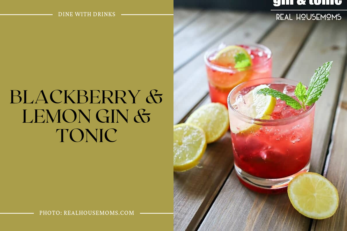 Blackberry & Lemon Gin & Tonic