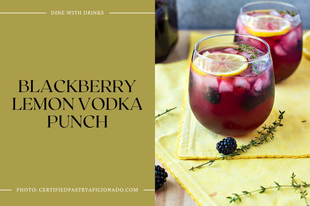 Blackberry Lemon Vodka Punch