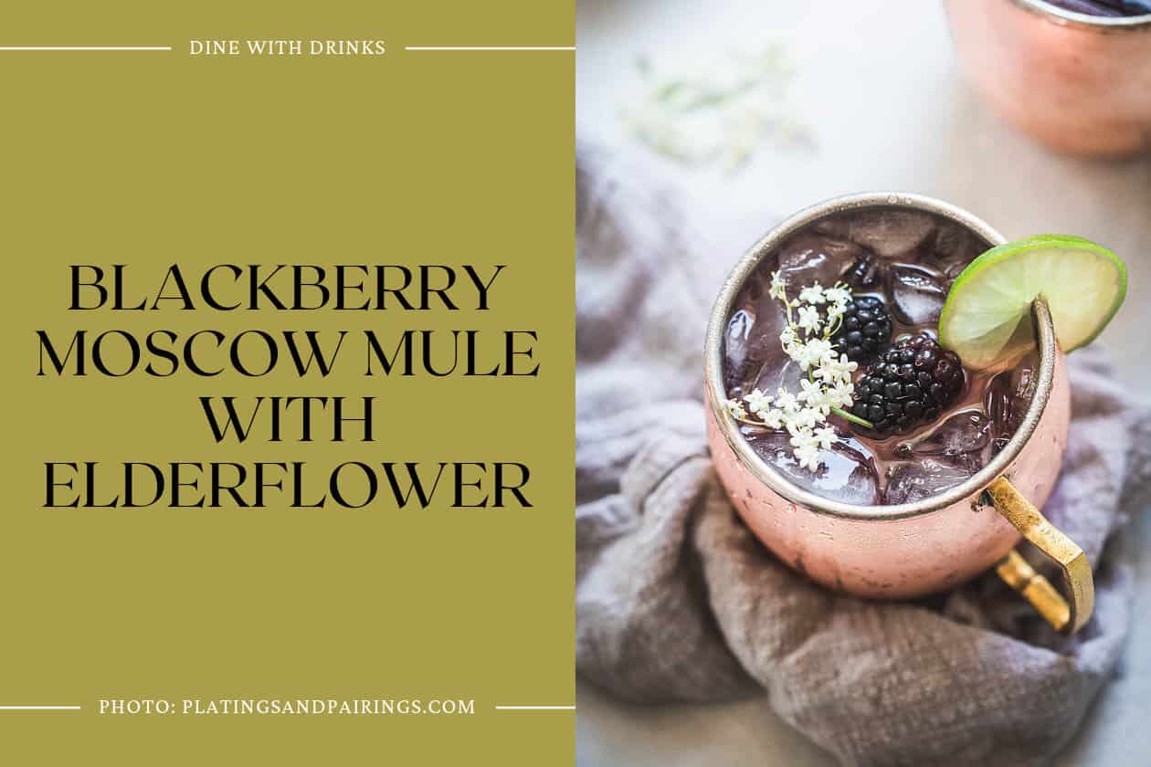 Blackberry Moscow Mule With Elderflower