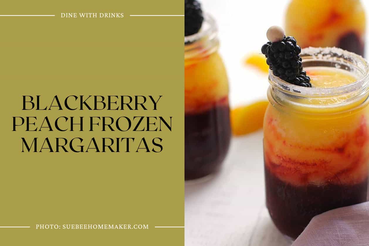 Blackberry Peach Frozen Margaritas