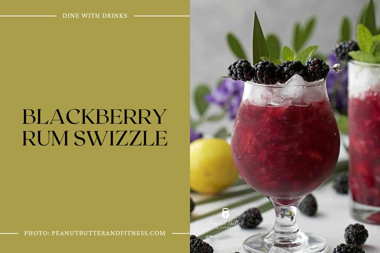 Blackberry Rum Swizzle