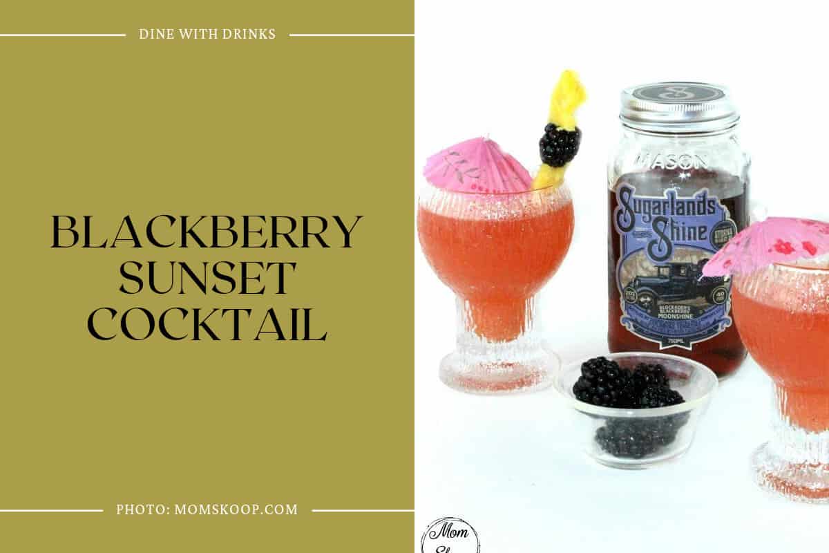 Blackberry Sunset Cocktail