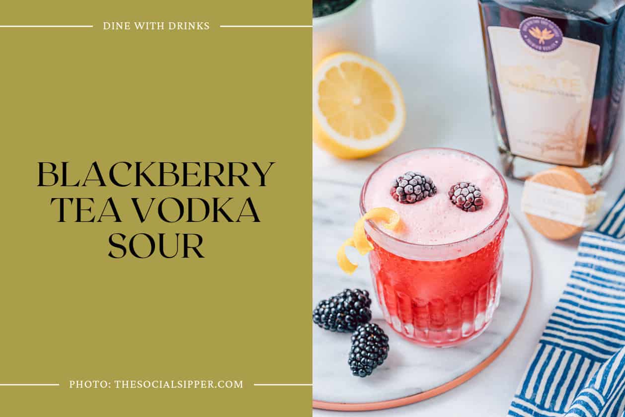 Blackberry Tea Vodka Sour