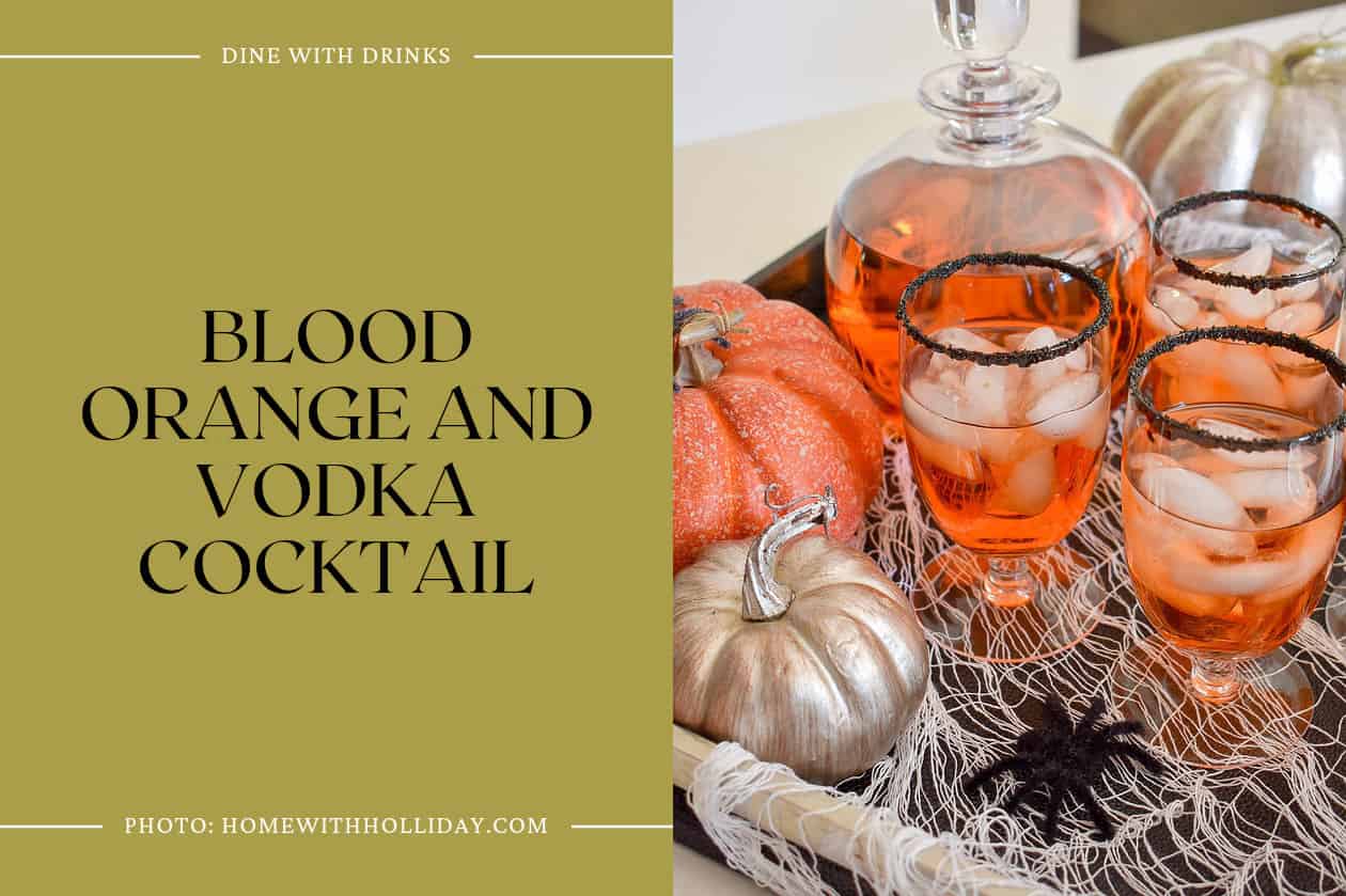 Blood Orange And Vodka Cocktail