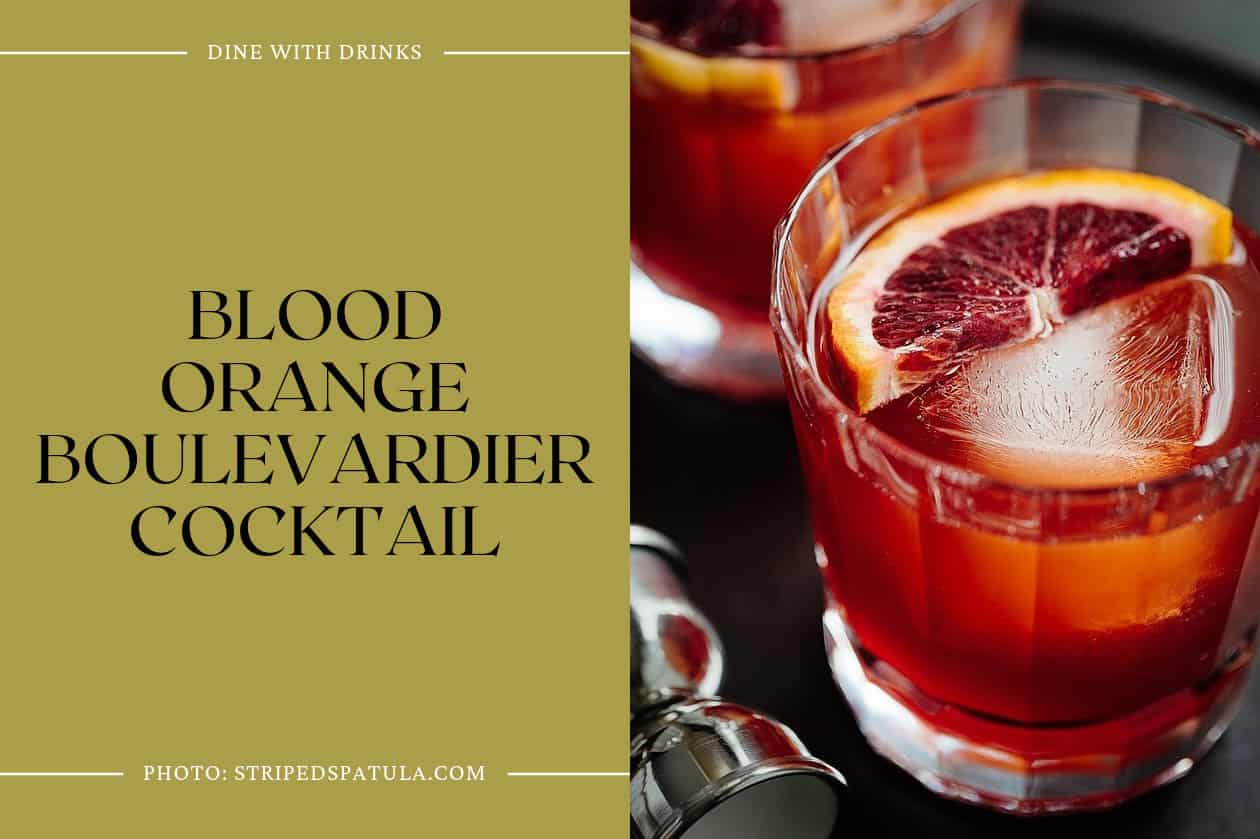 Blood Orange Boulevardier Cocktail