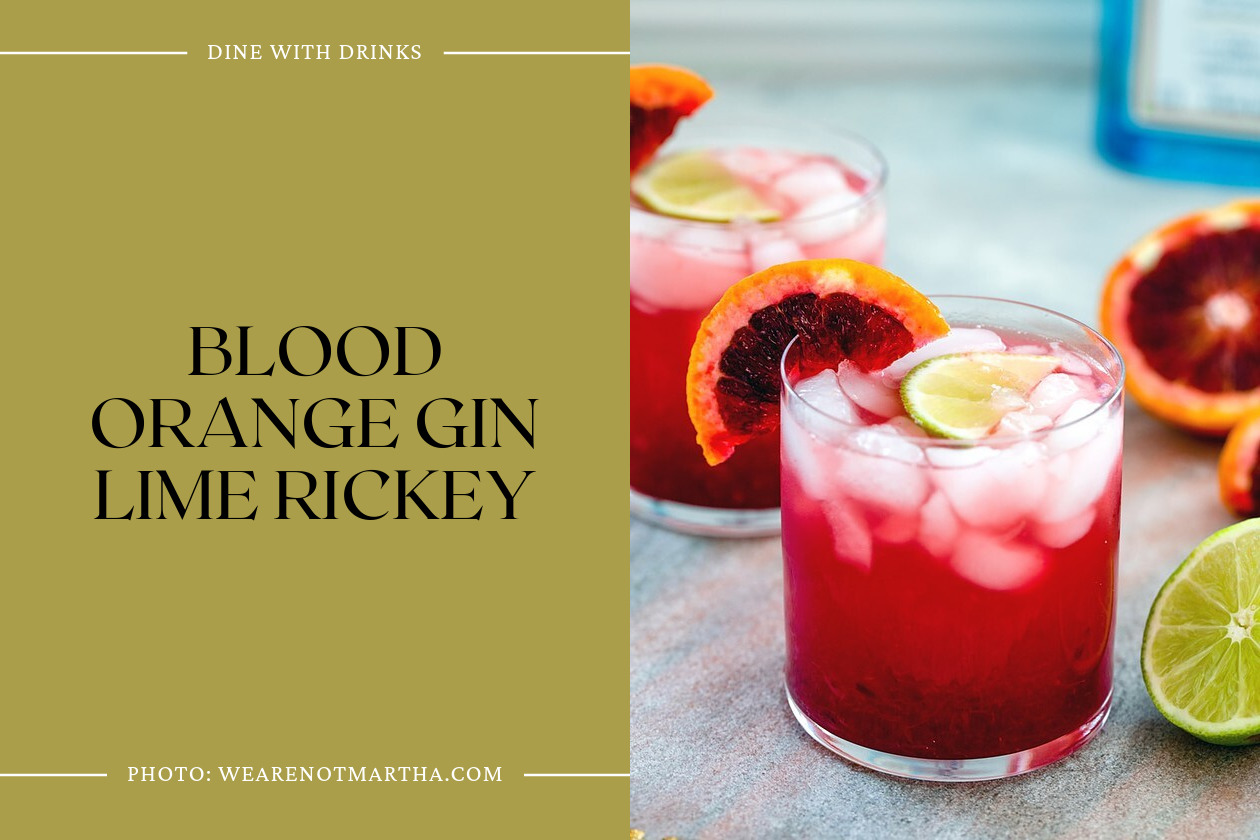 Blood Orange Gin Lime Rickey