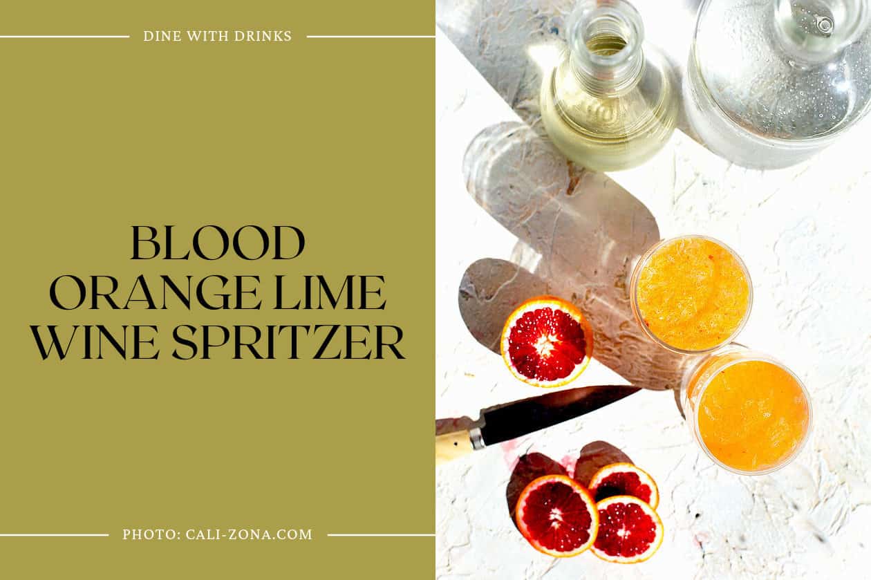 Blood Orange Lime Wine Spritzer