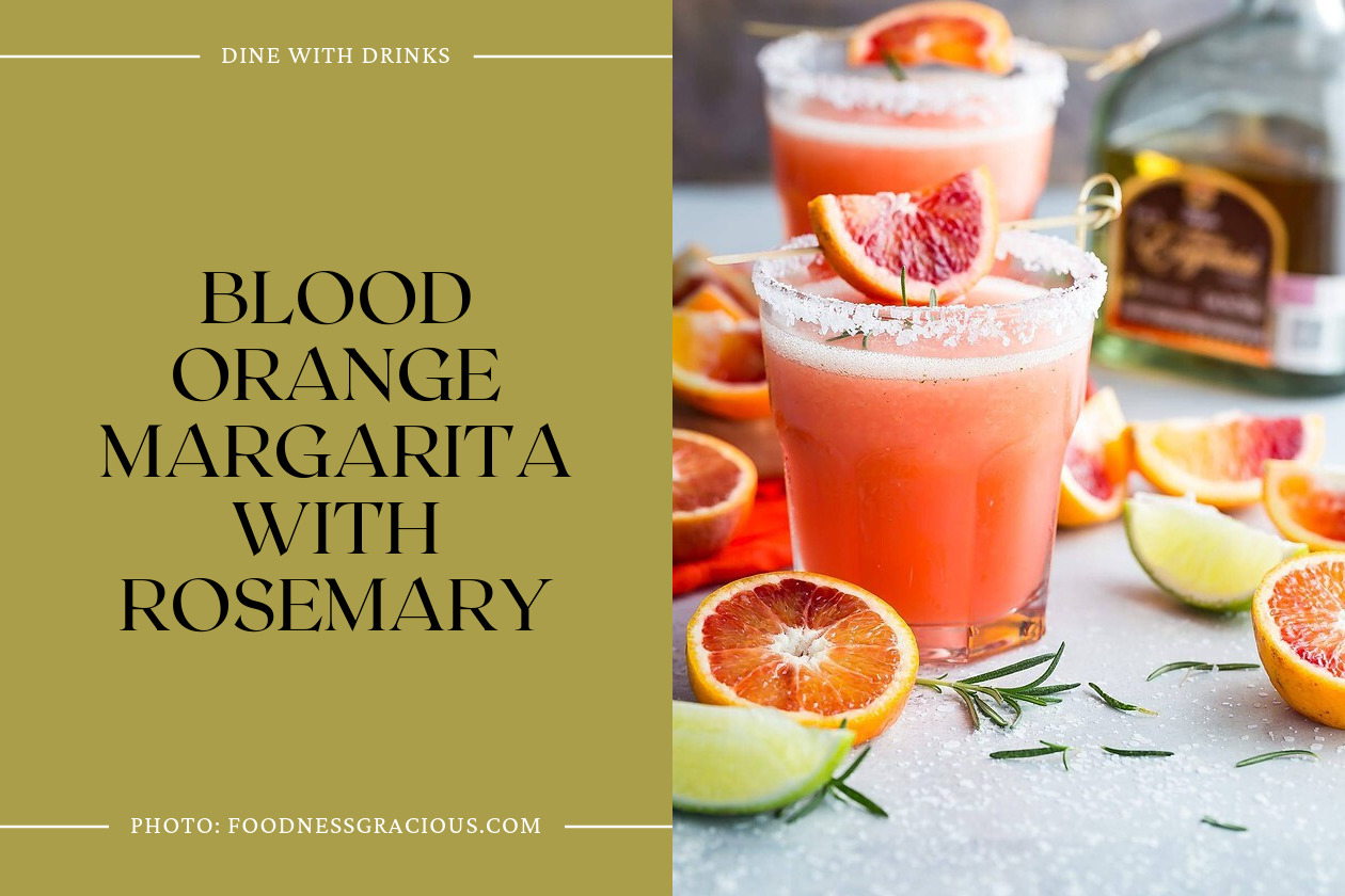 Blood Orange Margarita With Rosemary