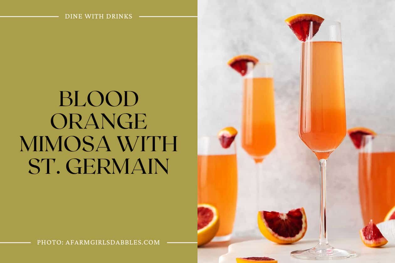 Blood Orange Mimosa With St. Germain