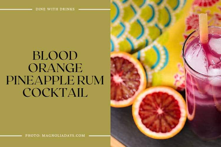 Blood Orange Pineapple Rum Cocktail