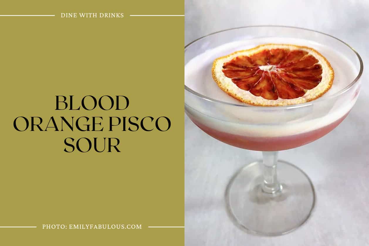 Blood Orange Pisco Sour