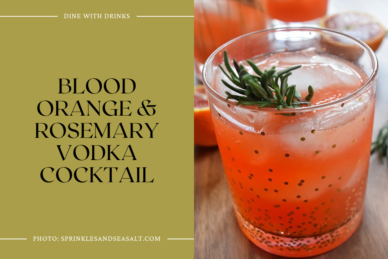 Blood Orange & Rosemary Vodka Cocktail