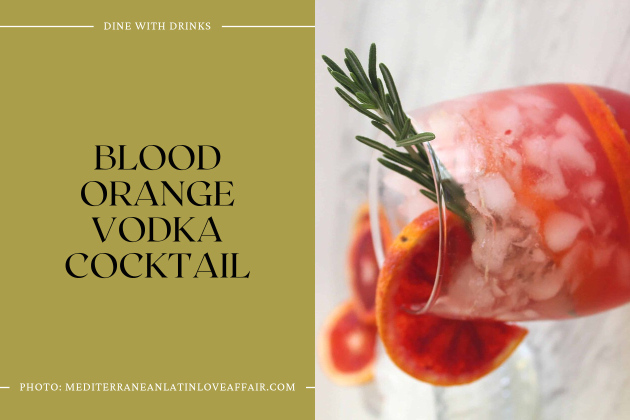 Blood Orange Vodka Cocktail