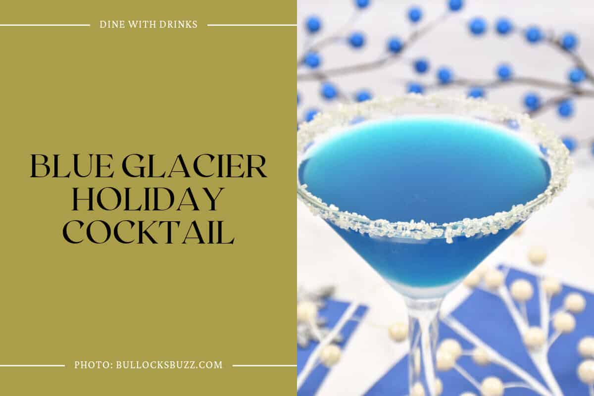 Blue Glacier Holiday Cocktail