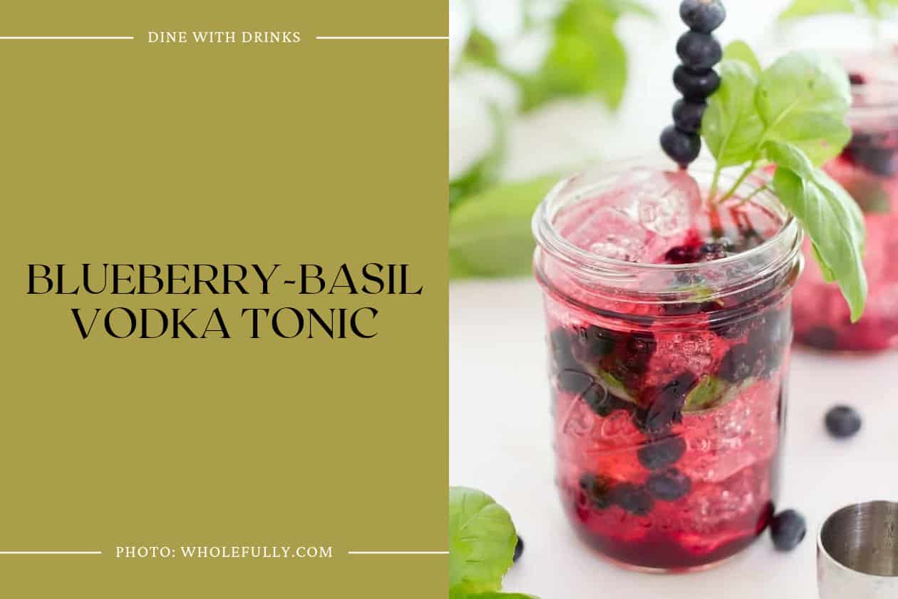 Blueberry-Basil Vodka Tonic