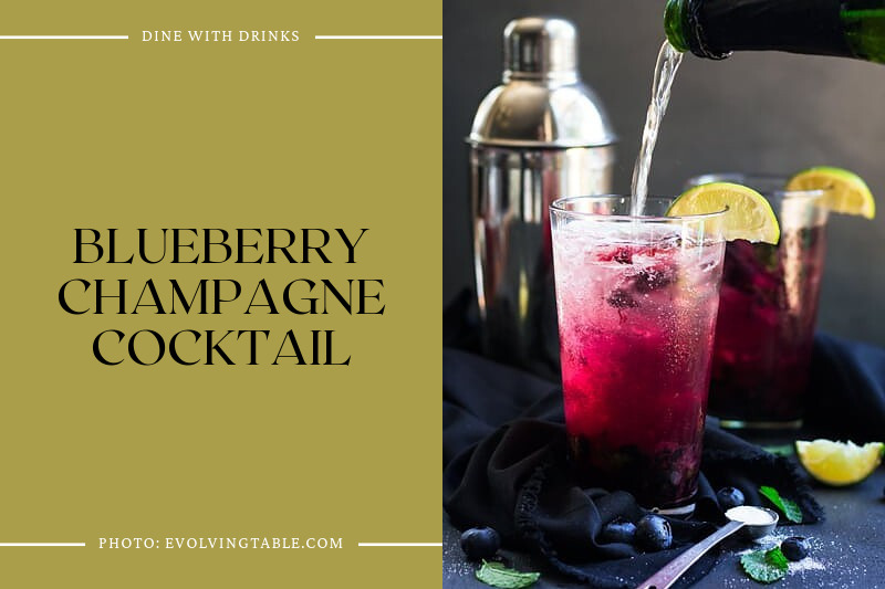 Blueberry Champagne Cocktail