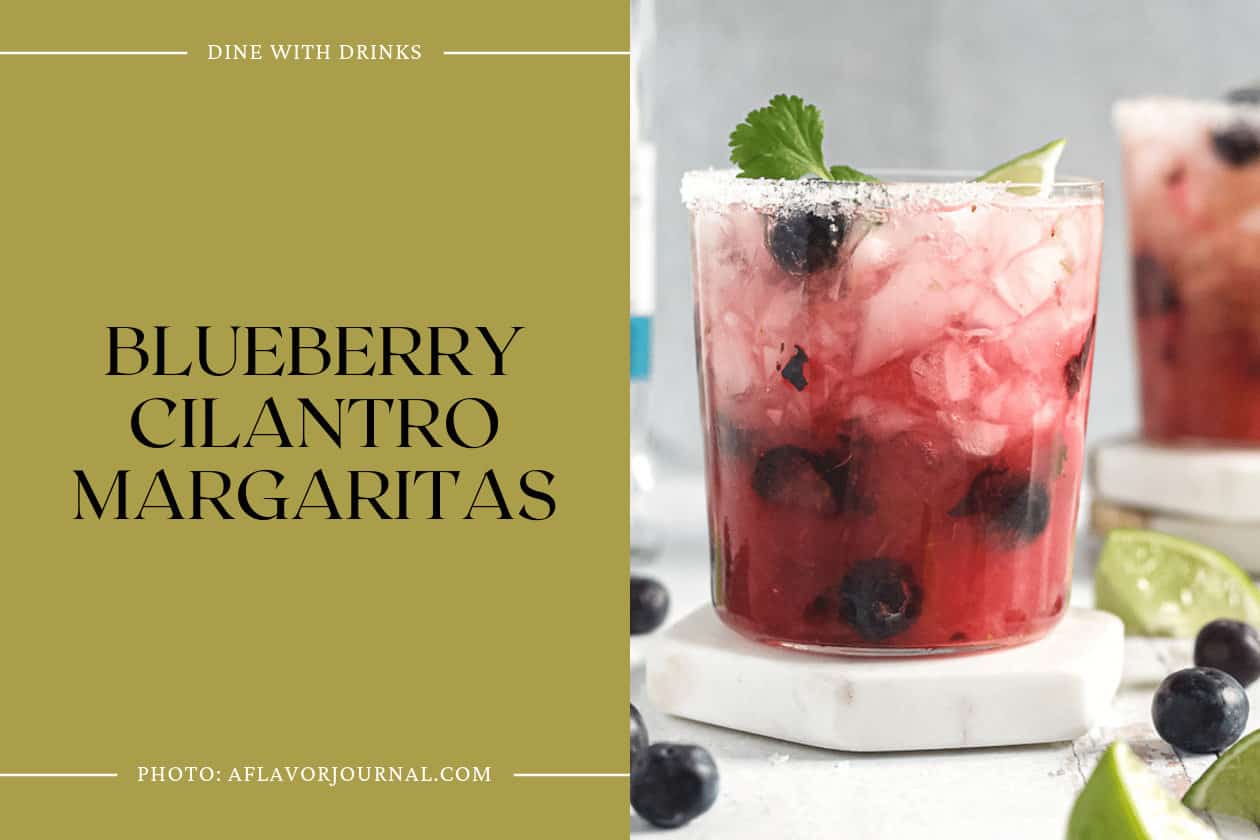 Blueberry Cilantro Margaritas