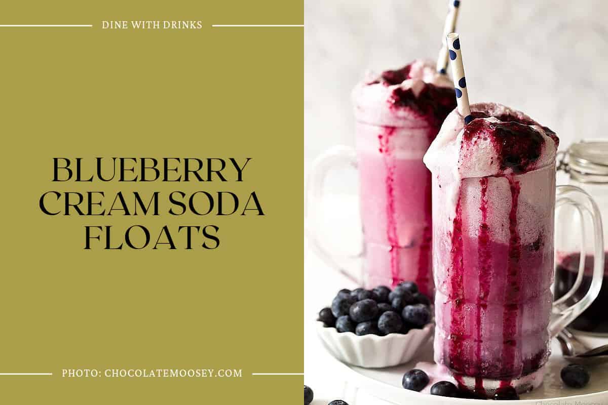 Blueberry Cream Soda Floats