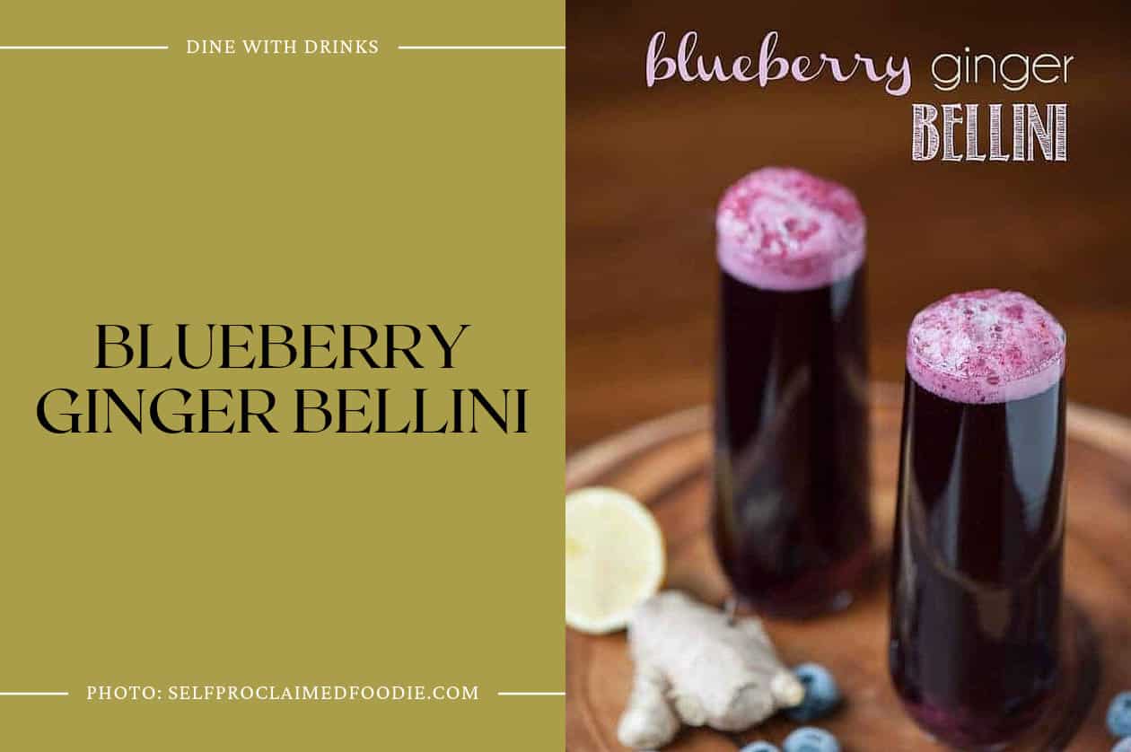 Blueberry Ginger Bellini