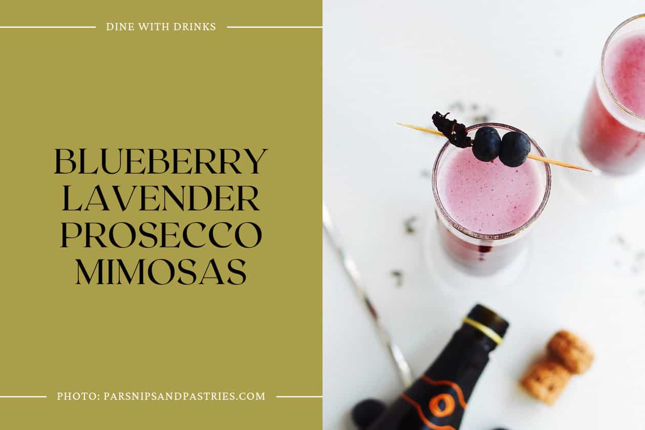Blueberry Lavender Prosecco Mimosas