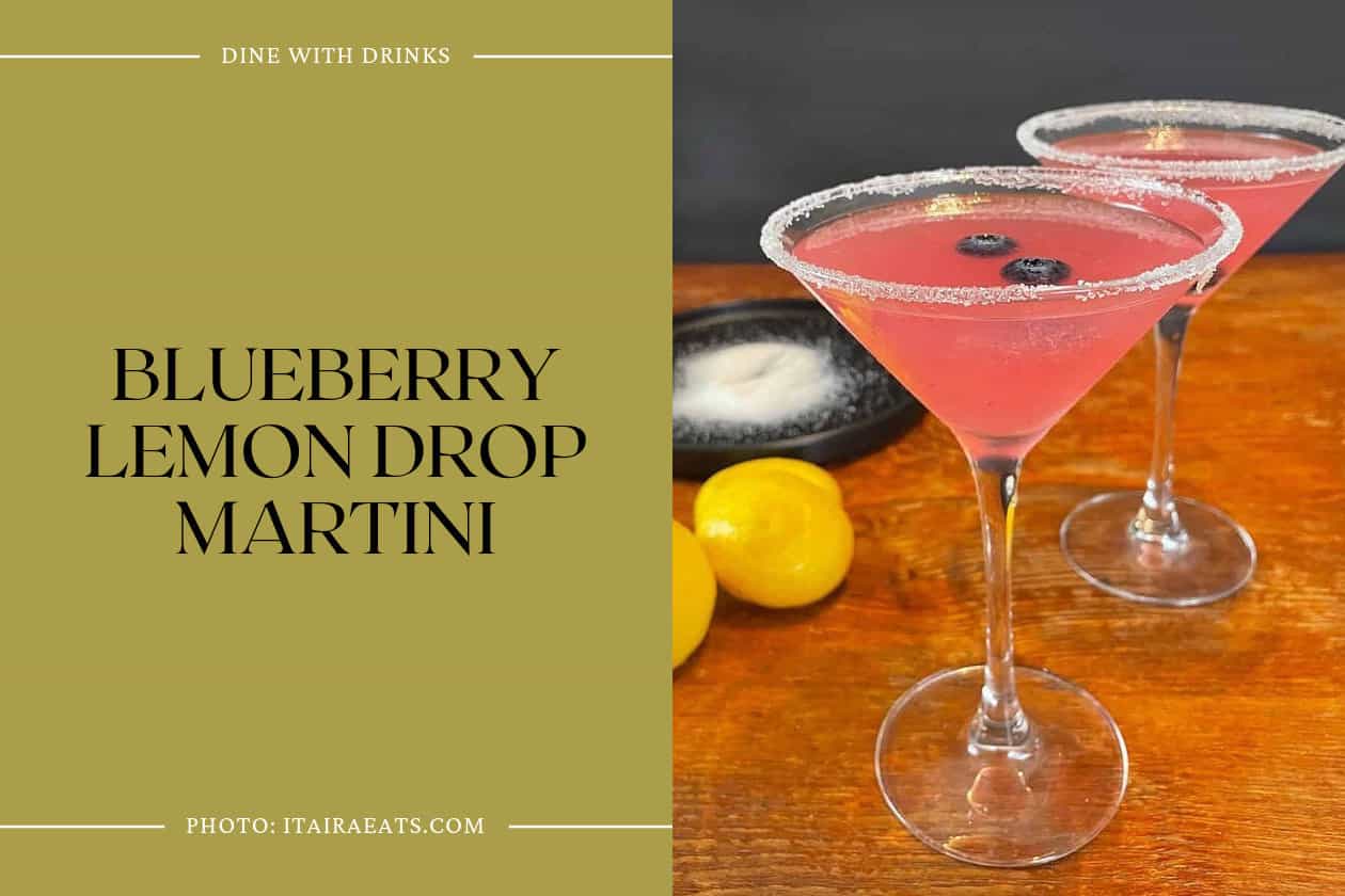 Blueberry Lemon Drop Martini