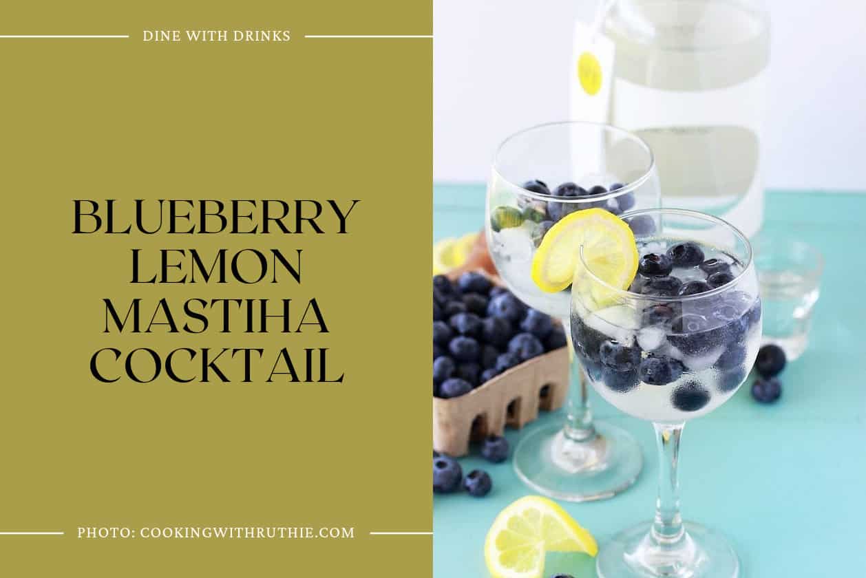 Blueberry Lemon Mastiha Cocktail