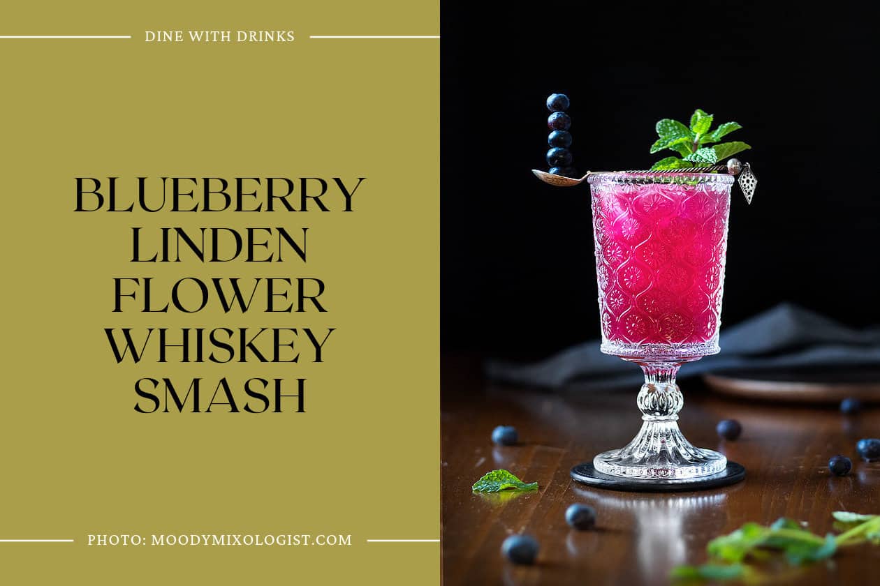 Blueberry Linden Flower Whiskey Smash