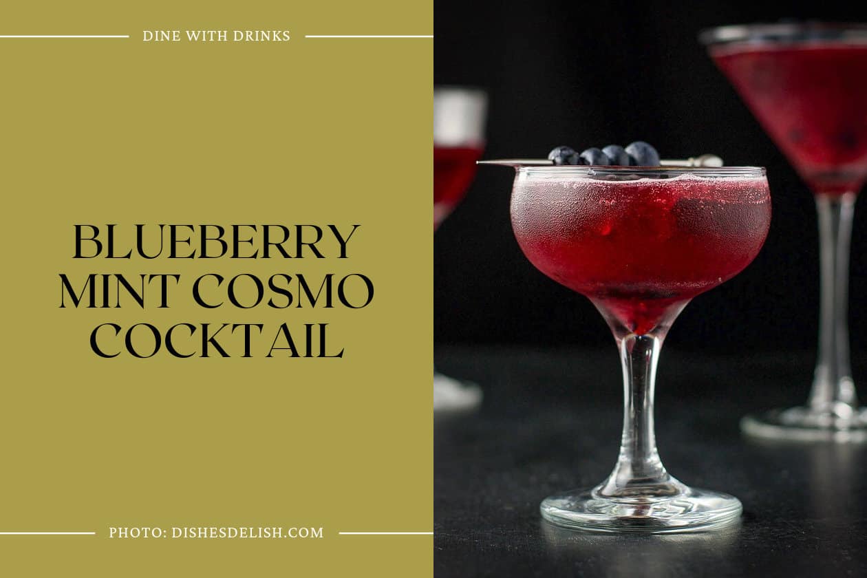 Blueberry Mint Cosmo Cocktail