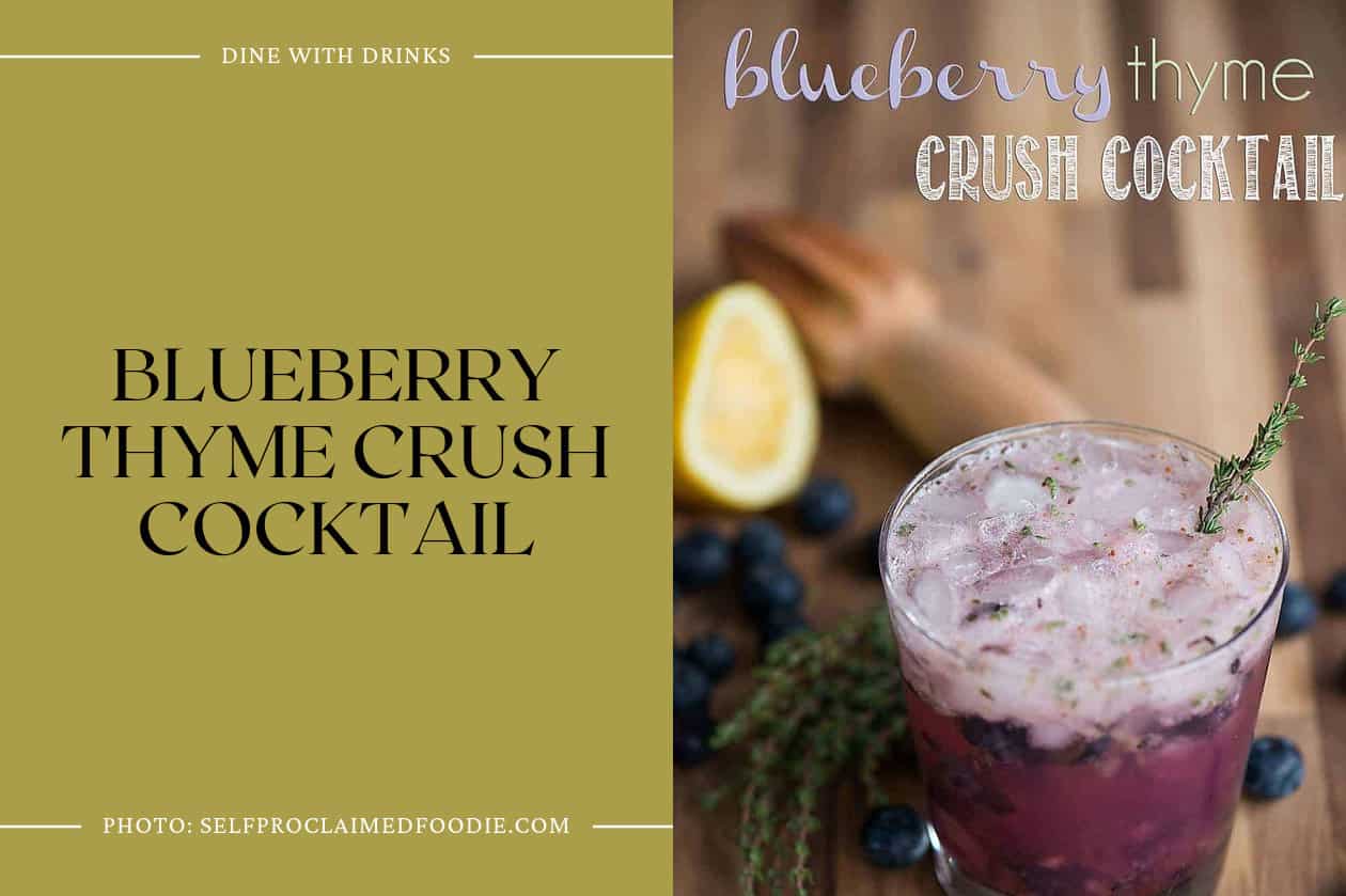 Blueberry Thyme Crush Cocktail