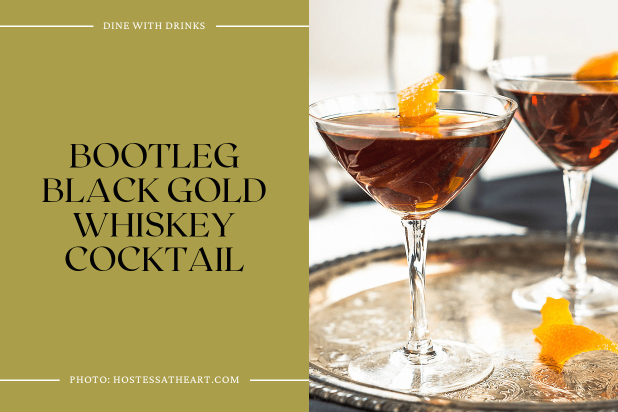 Bootleg Black Gold Whiskey Cocktail