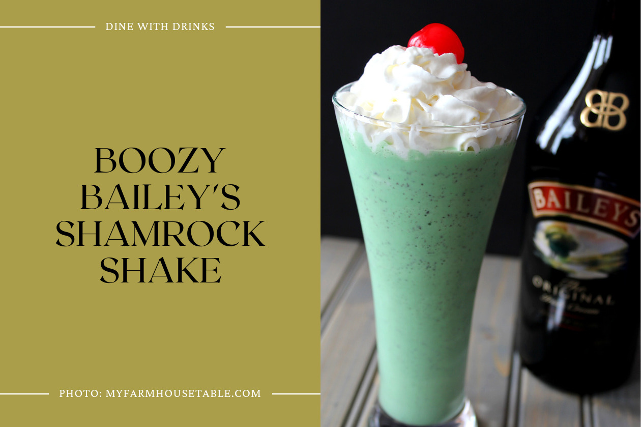 Boozy Bailey's Shamrock Shake