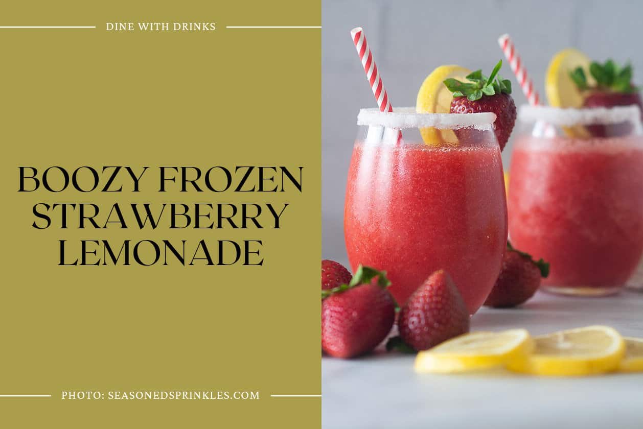 Boozy Frozen Strawberry Lemonade