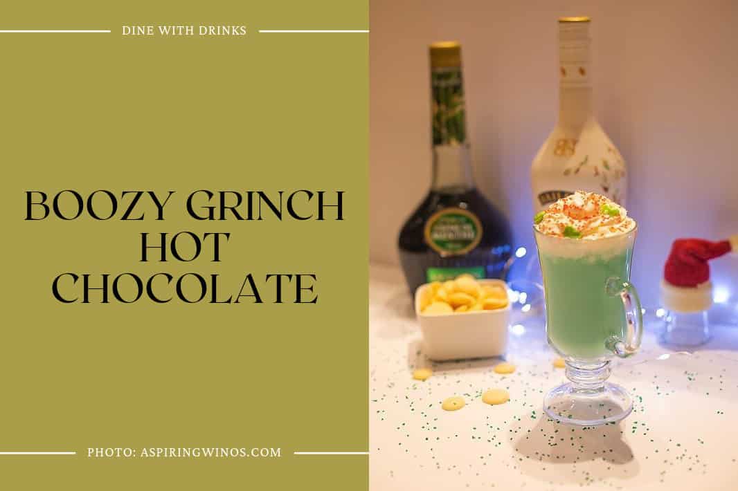 Boozy Grinch Hot Chocolate