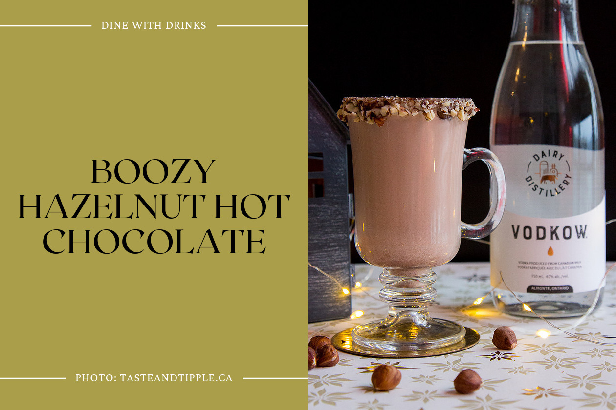Boozy Hazelnut Hot Chocolate