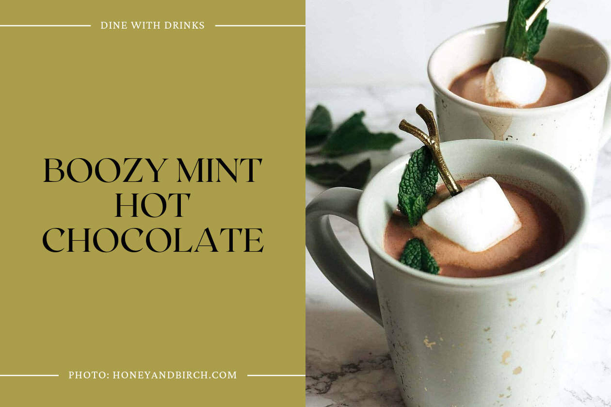 Boozy Mint Hot Chocolate
