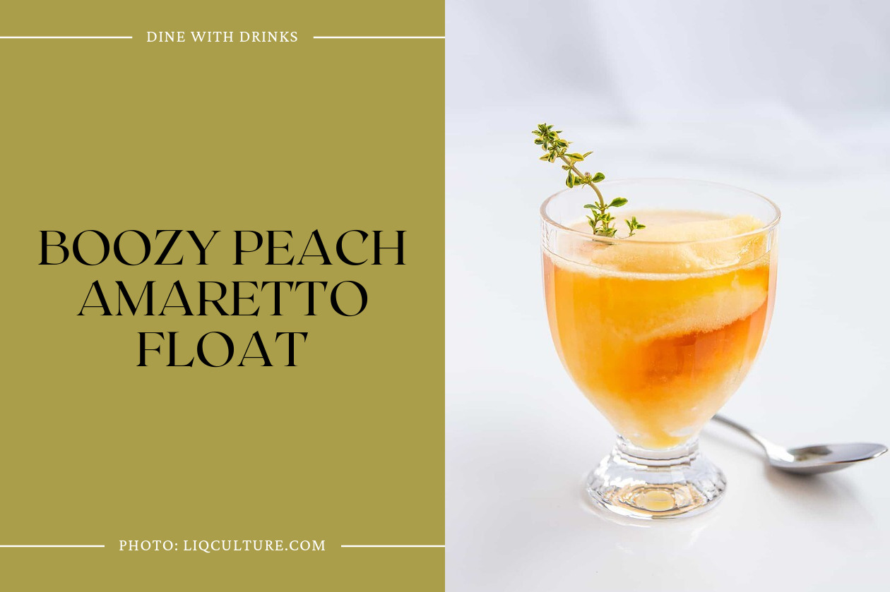 Boozy Peach Amaretto Float