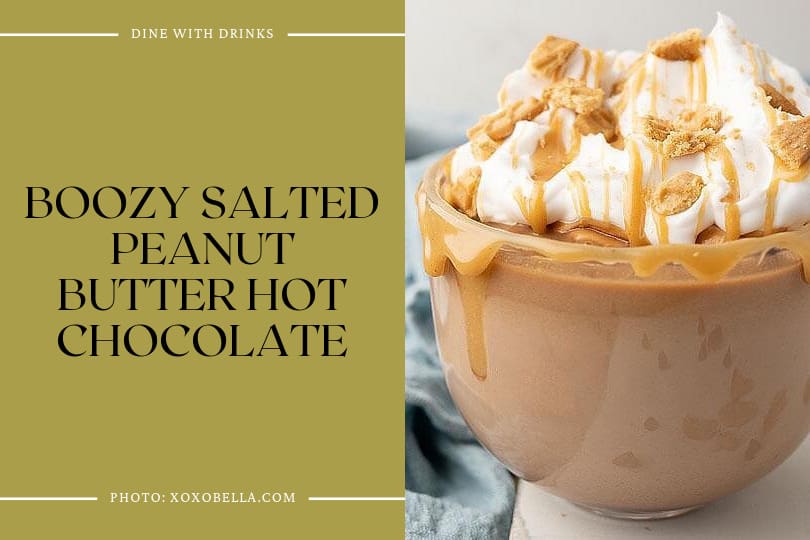 Boozy Salted Peanut Butter Hot Chocolate
