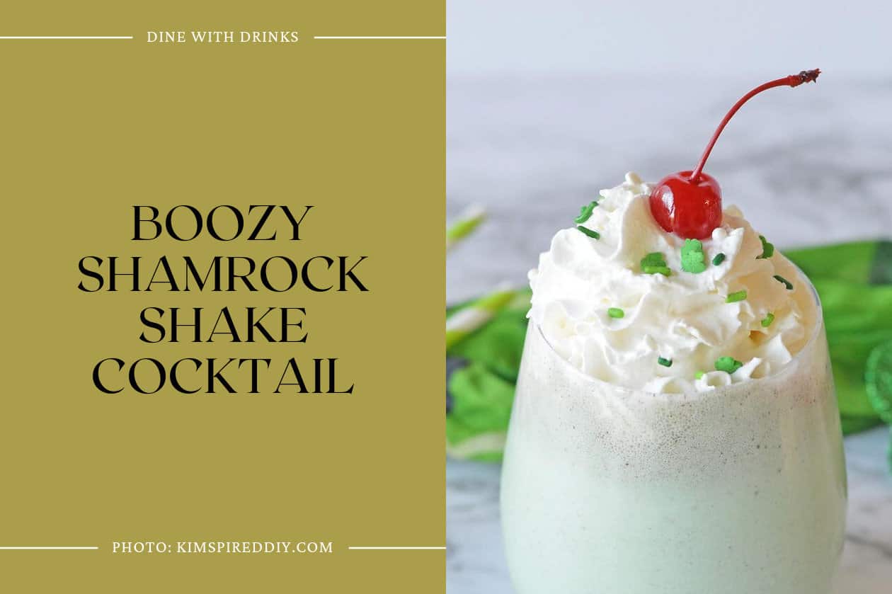 Boozy Shamrock Shake Cocktail