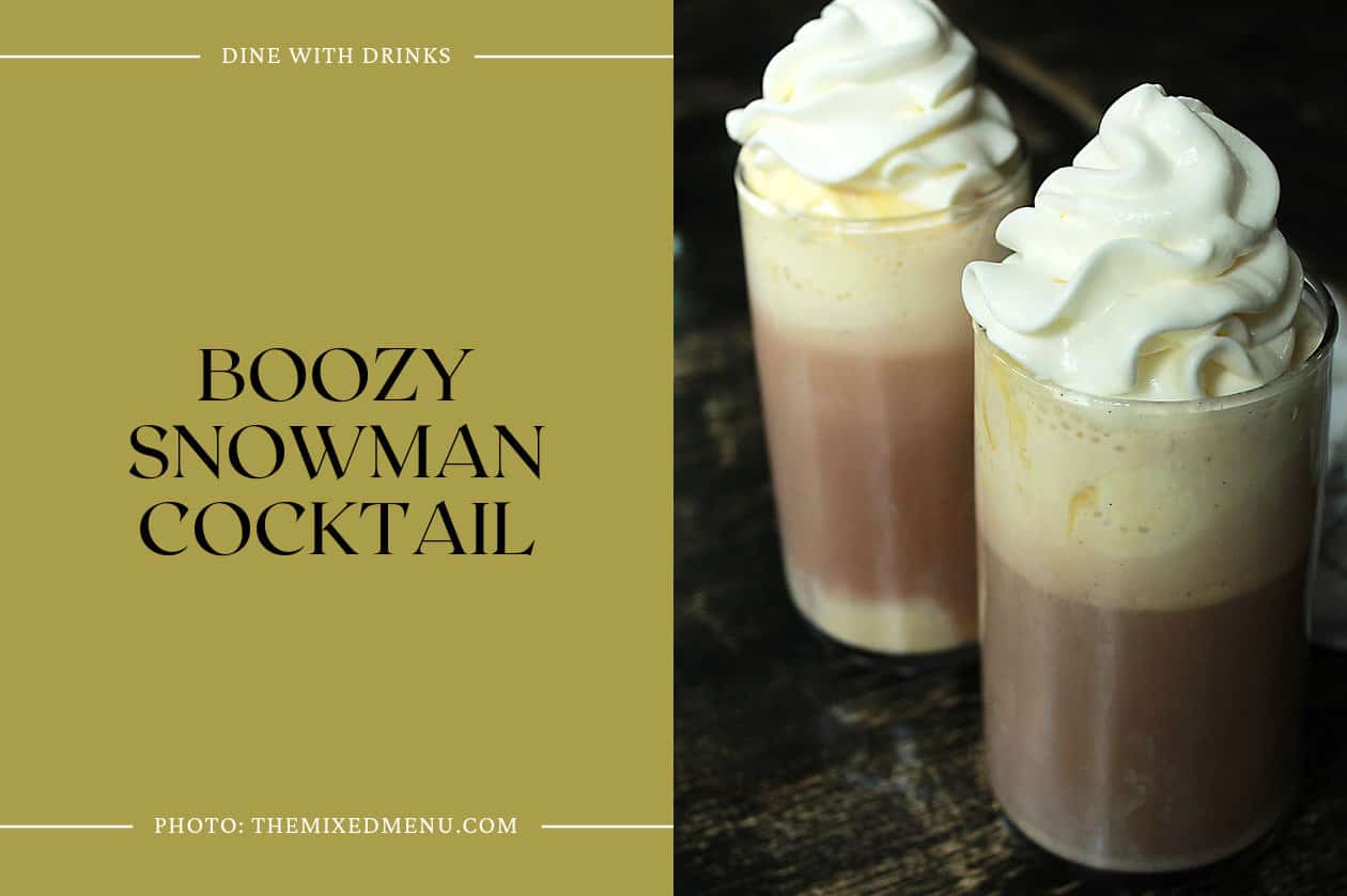 Boozy Snowman Cocktail