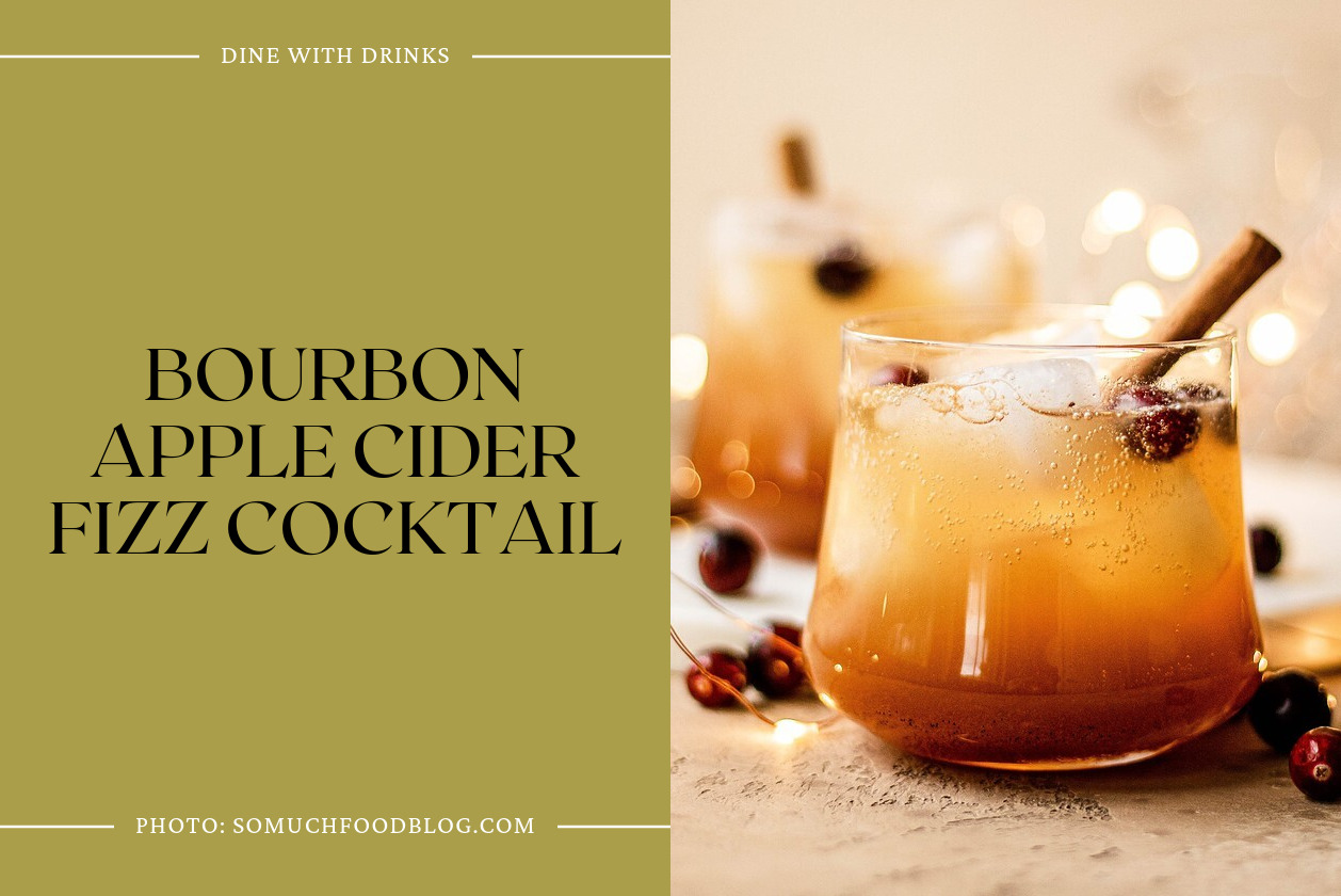 Bourbon Apple Cider Fizz Cocktail