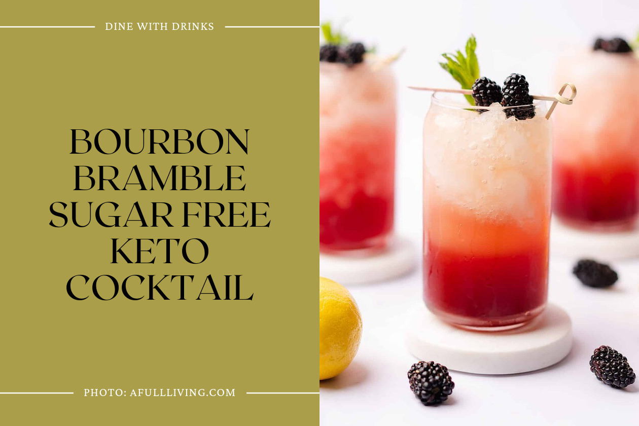 Bourbon Bramble Sugar Free Keto Cocktail