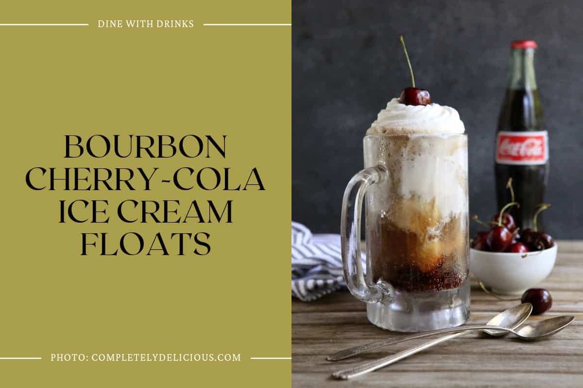 Bourbon Cherry-Cola Ice Cream Floats